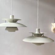 Pair Louis Poulsen PH5 pendant lamps by Poul Henningsen Denmark