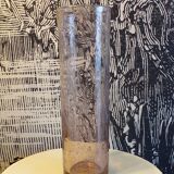 Vintage bubbled glass scroll vase h=34cm