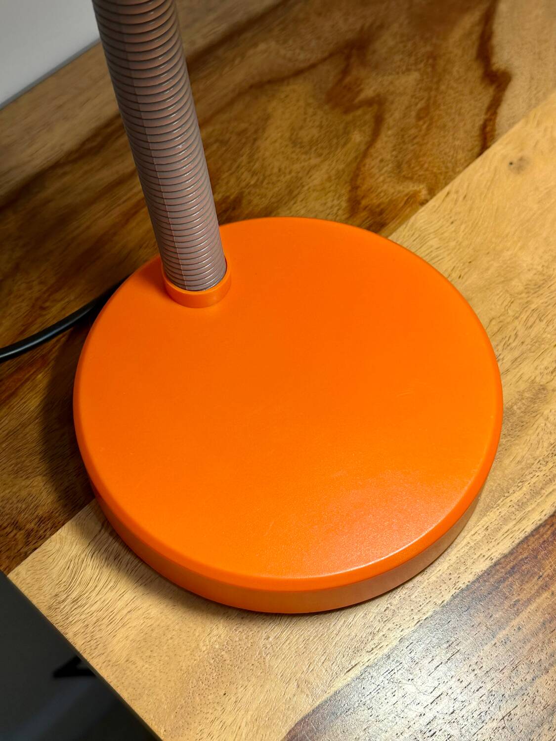 Vintage gray and orange lamp