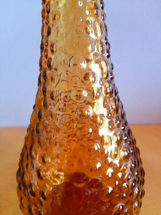 Carafe ambre Empoli italienne, 1970