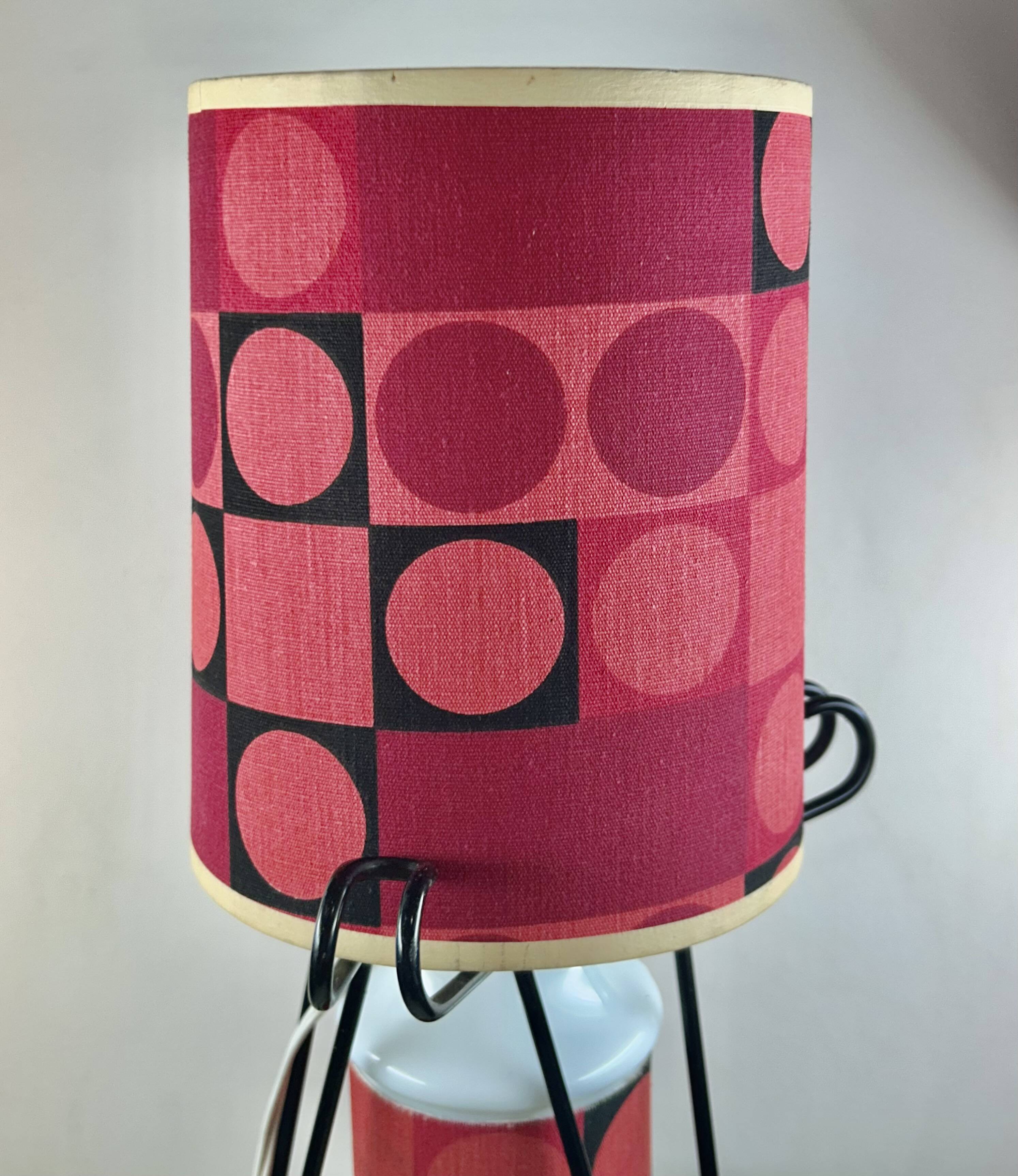Rare tripod reading lamp Eiffel vintage design 50s/60s