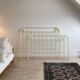 Bed 160 white wrought iron Irish handcrafted Celtic motifs