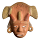 Masque terre cuite reproduction vintage mexique