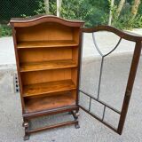 19th century English Regency solid wood display cabinet