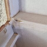 Antique leather and brass trunk/suitcase, high-end luggage circa 1930