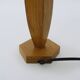 Sculptural lamp in carved oak wood, 70s 80s