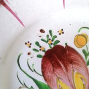 Paire d'assiettes faïence Les Islettes XIXème siècle