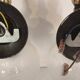 Two wall sconces Gold and Black – Globes-H30 cm-Socket-E27