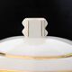 Art Deco ensemble of Czech coffee pot and sugar bowl.