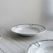 5 iron earthenware soup plates