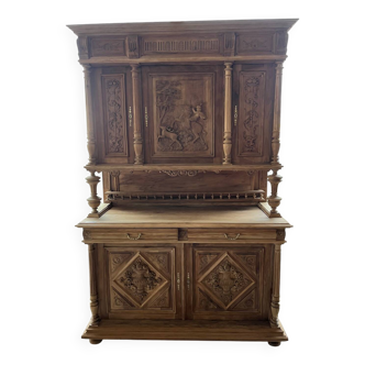 Medieval style airbrushed dresser