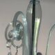 Venetian lustre in grey-blue Murano glass, circa 1930.
