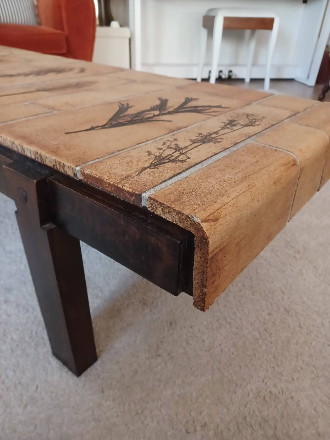 Vallauris herbarium coffee table by Roger Capron