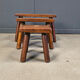 Vintage brutalist nesting tables, 1960s