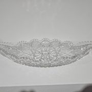 Starry Pattern Crystal Bowl, American, American Brilliant Cut Glass, 1920s.