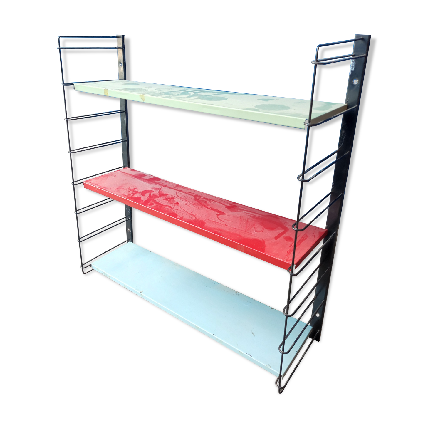 Vintage Tomado Holland Library Wall Shelf