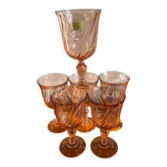 6 Rosaline water glasses