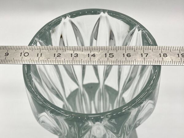 Vase sklo union • verrerie rosice • design jan schmid • 1960 • verre pressé