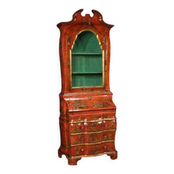 Venetian Lacquered And Gilded Chinoiserie Trumeau From 20th Century