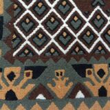 Tapis Tunisien en Laine Fait Main au Style Traditionnel Turc Anatolien