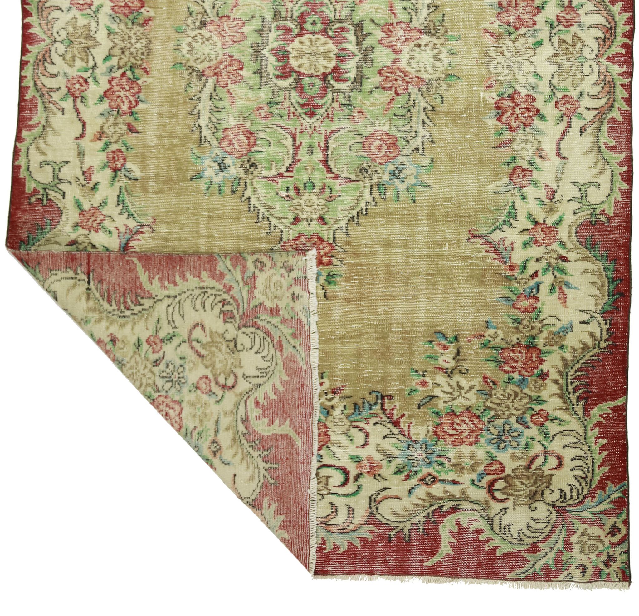 Anatolian handmade vintage rug 274 cm x 163 cm