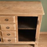 Raw wood sideboard