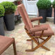 Fauteuil et 2 chaises Baumann en velours vintage