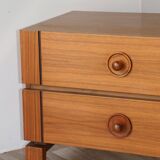 Vintage low teak sideboard, 1970
