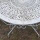 Table de jardin fer forgé ouvragé