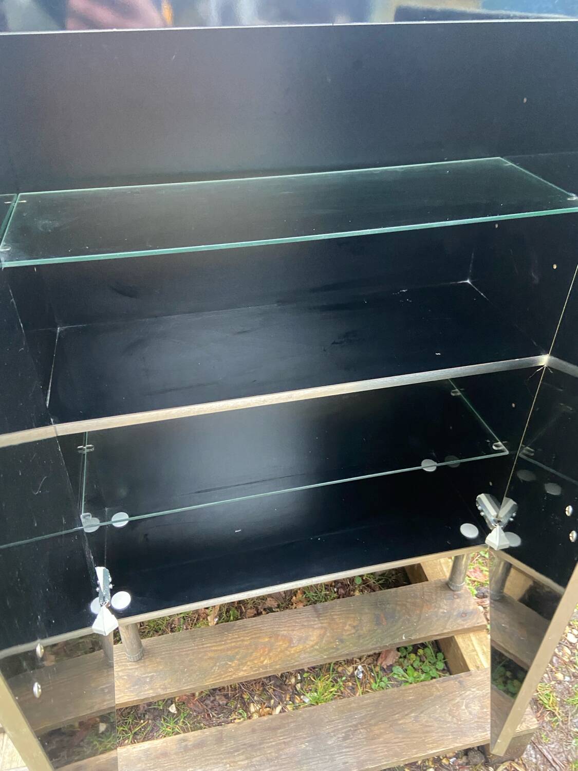 1970s lacquered wooden bathroom furniture