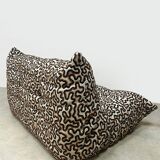 Canapé 2 places Togo vintage Ligne Roset 'Duo-tone'