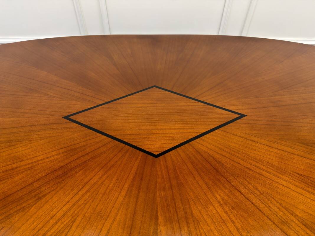 English Globe Wernicke Style Art Deco Conference Table