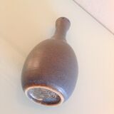 Vase soliflore en ceramique grise et bleue par KHL vintage années 60-70