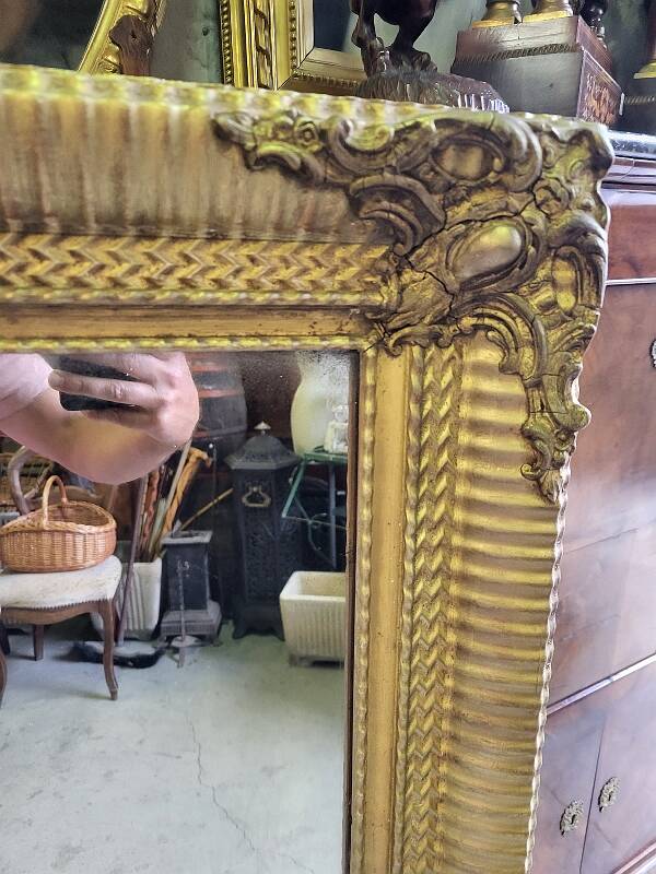 Antique gilt mirror from the early 19th century n°41