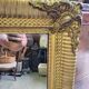Antique gilt mirror from the early 19th century n°41