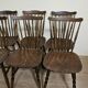 Set of 6 wooden chairs – bistro style - western / vintage
