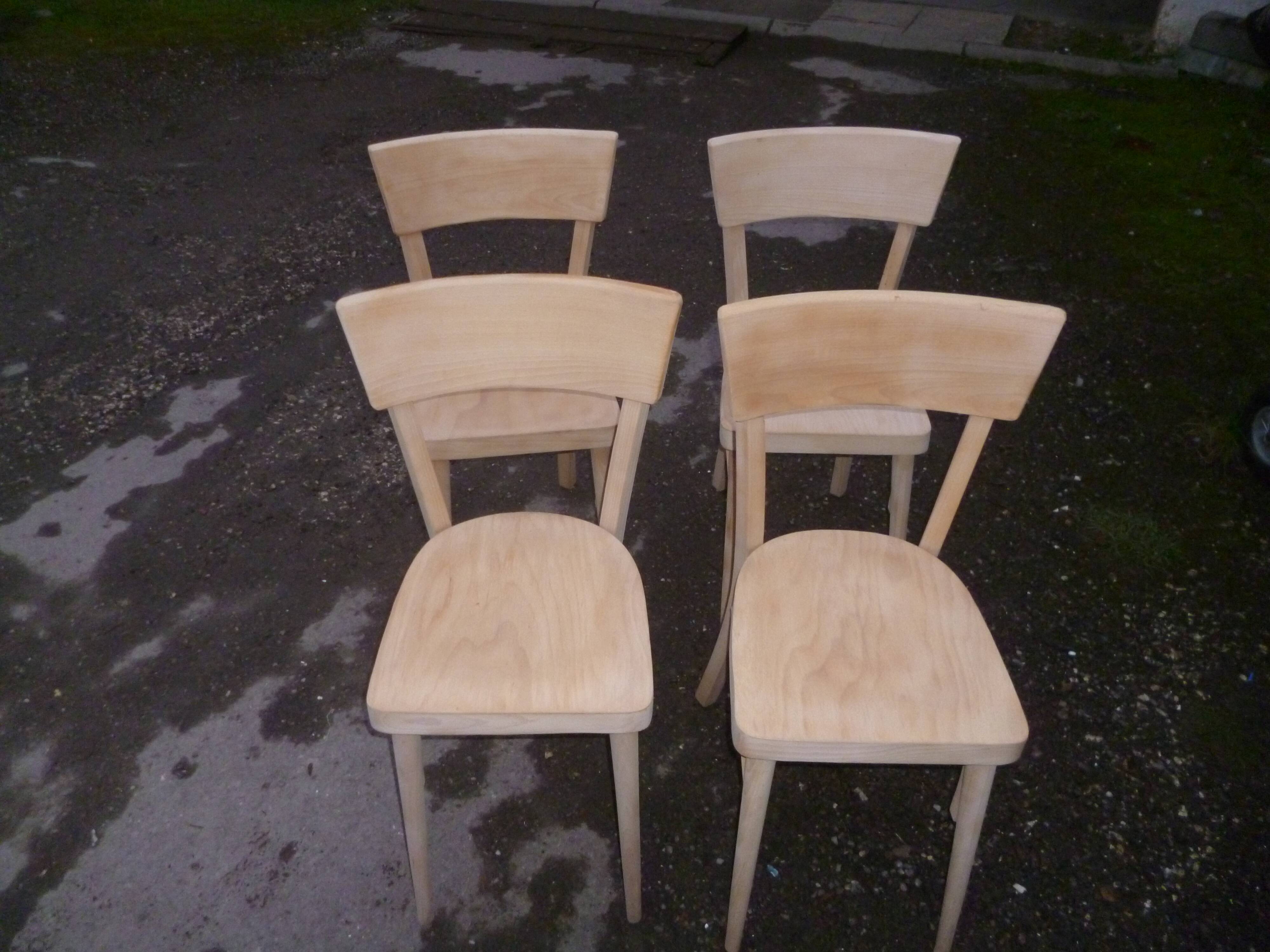 Series of 4 Baumann bistro chairs