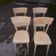 Série de 4 chaises de bistrot Baumann