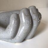 Ceramic hand vintage design 80 years