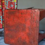 Vintage industrial stool made of recycled sheet metal