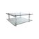 Two-Tier Lucite and Glass Coffee Table 1970s Modernist Vintage Mid-Century