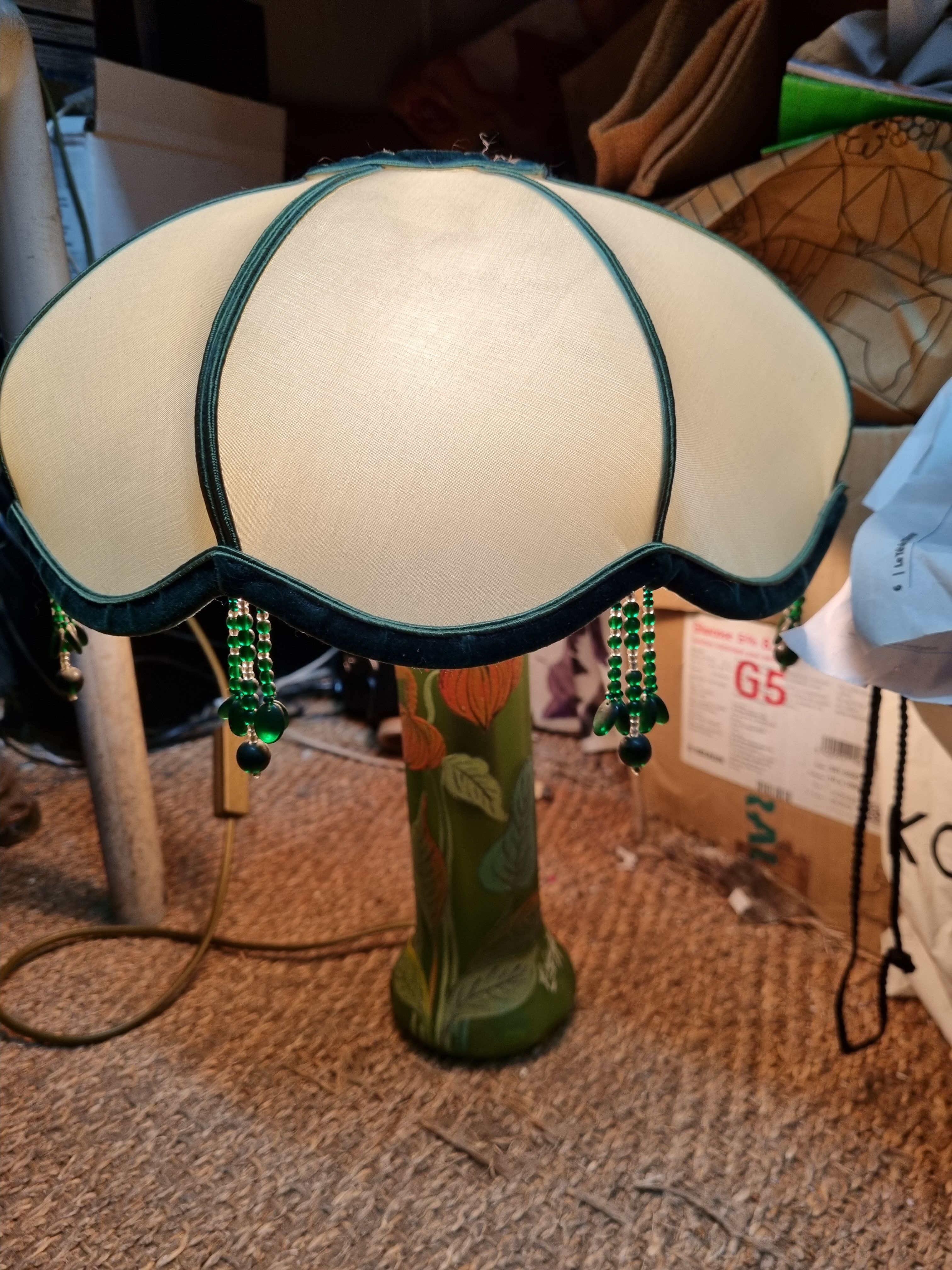 Blown glass lamp André Naudy 1920