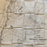 Carte Argentine XIXe