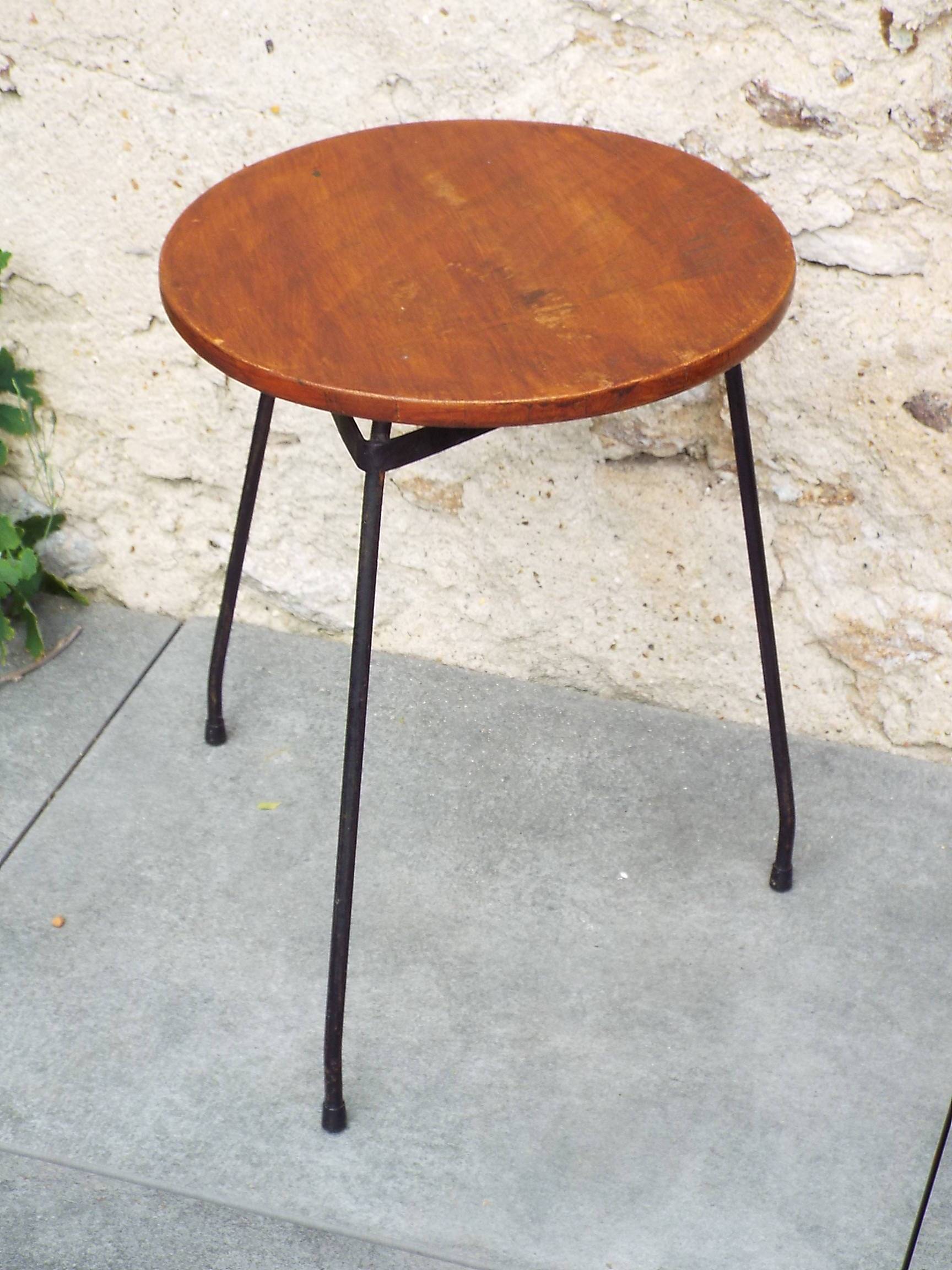 60s tripod end table