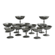 12 stainless steel footed bowls, Letang Remy style