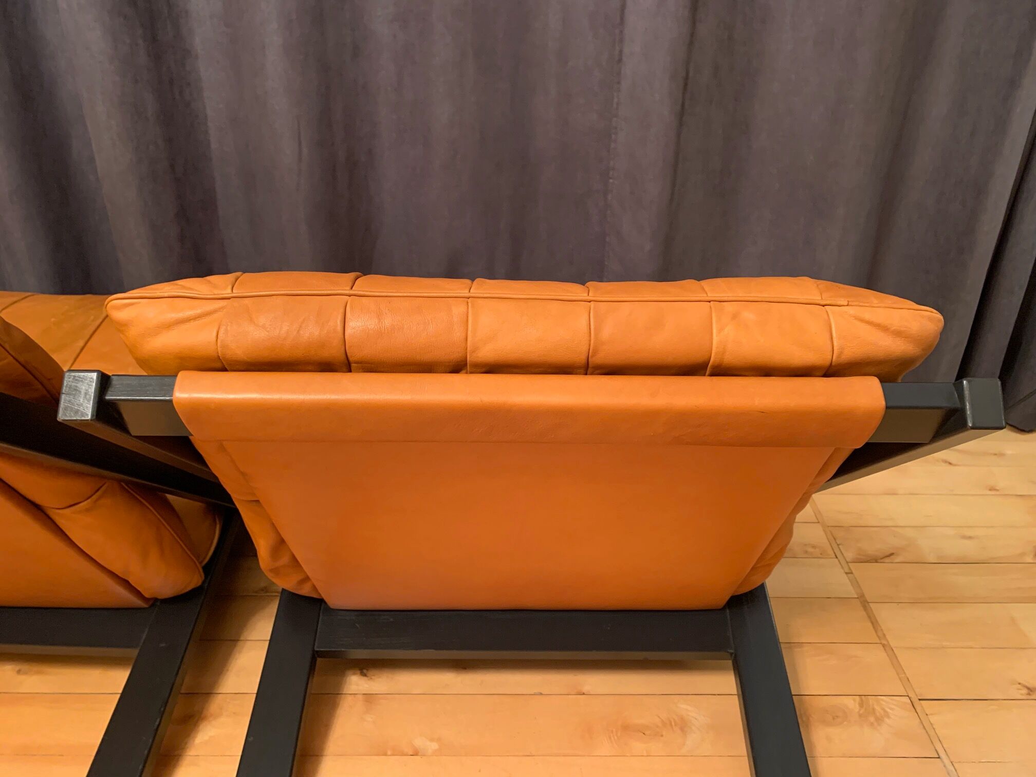 Paire de fauteuils par Ueli Berger, De Sede, Suisse, années 1970.