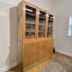 XL vintage wooden display cabinet / sideboard / wall unit