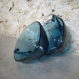 Set of 2 cups in blue glass Arcoroc