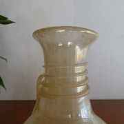 Vase with handle Scavo Seguso Vetri d'Arte iridescent glass Murano 1950