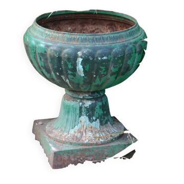 Old cast iron basin